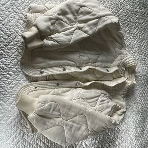 Off white puffy coat